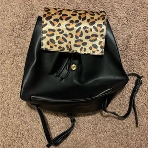 Leather Small Backpack